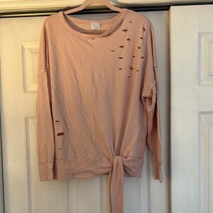 Abound Soft Pink Knit Top